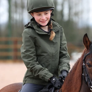 Aubrion React Thermal Waterproof Coat- Young Rider - Khaki in Khaki