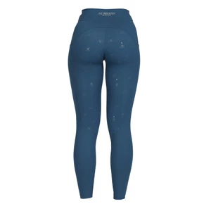 Aubrion Equestrian Winter Riding Tights - Estate Blue in Estate Blue