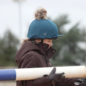 Aubrion Equestrian Hat Cover - Estate Blue in Estate Blue