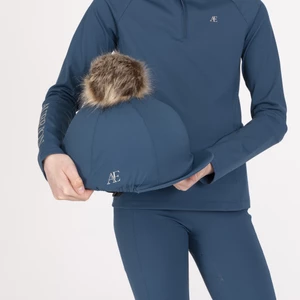 Aubrion Equestrian Hat Cover - Estate Blue in Estate Blue