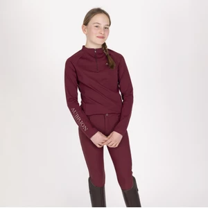 Aubrion Equestrian Winter Long Sleeve Base Layer - Young Rider - Port in Port