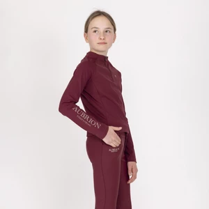 Aubrion Equestrian Winter Long Sleeve Base Layer - Young Rider - Port in Port