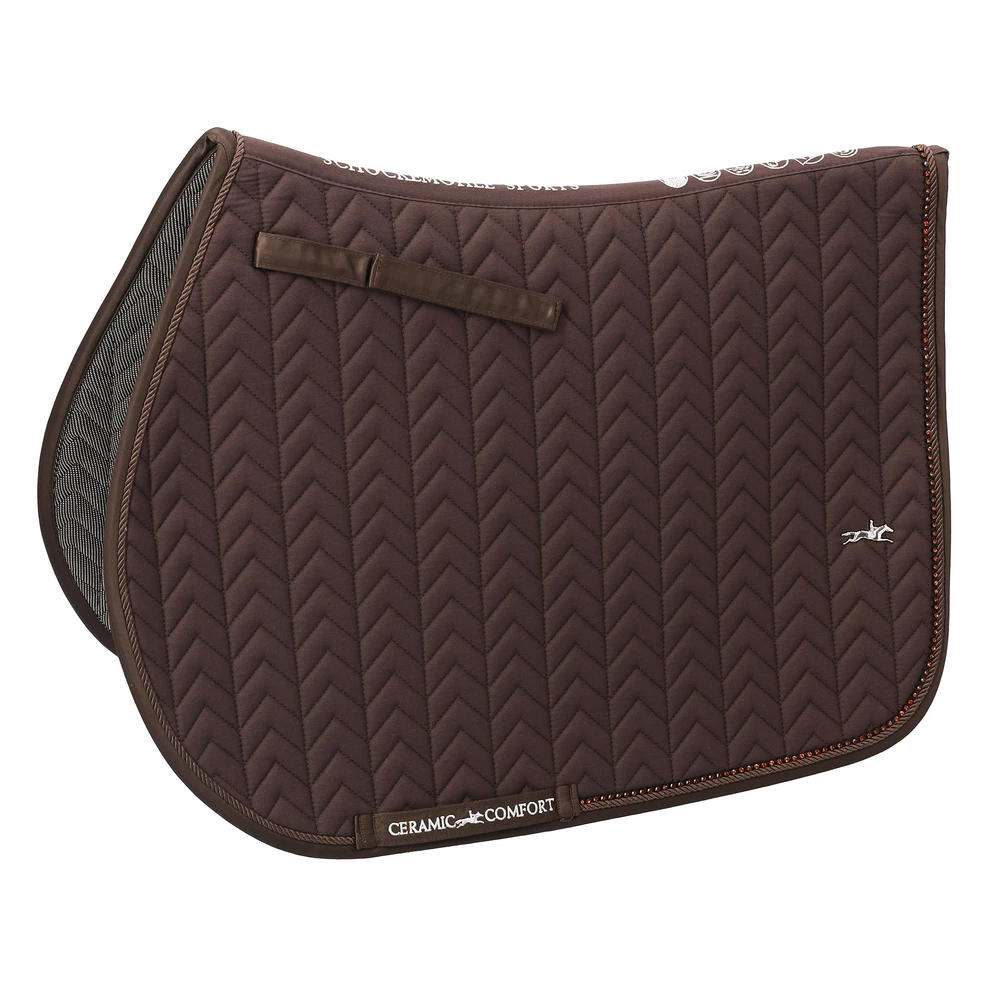 Schockemohle Saddle Pad SPCeramica S Style - Mocca in Mocca