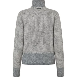 Kingsland KLAudrey Ladies Half Zip Knit - Light Grey Melange in Light Grey Melange