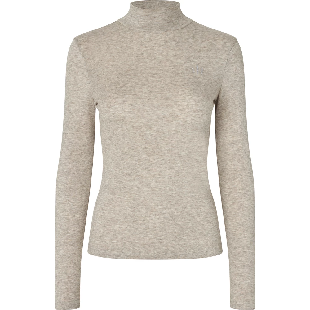 Kingsland KLAbigail Ladies Turtleneck Knit - Beige Melange in Beige Melange