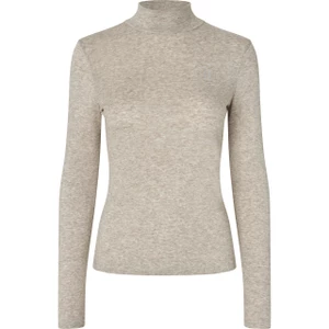Kingsland KLAbigail Ladies Turtleneck Knit - Beige Melange in Beige Melange