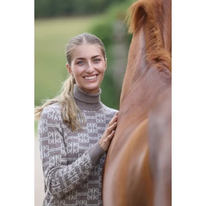 Kingsland KLAnnabella Ladies Knitted Rollneck - Dove Melange in Dove Melange