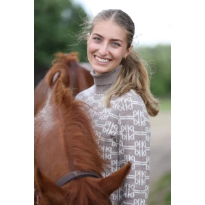 Kingsland KLAnnabella Ladies Knitted Rollneck - Dove Melange in Dove Melange