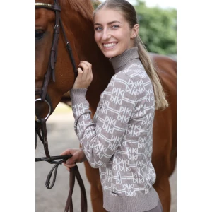 Kingsland KLAnnabella Ladies Knitted Rollneck - Dove Melange in Dove Melange