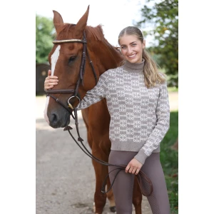 Kingsland KLAnnabella Ladies Knitted Rollneck - Dove Melange in Dove Melange