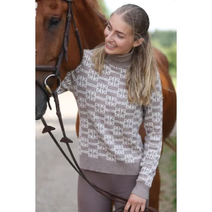Kingsland KLAnnabella Ladies Knitted Rollneck - Dove Melange in Dove Melange