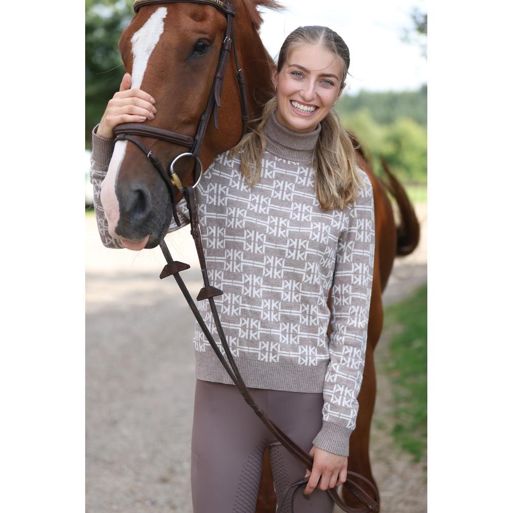 Kingsland KLAnnabella Ladies Knitted Rollneck - Dove Melange