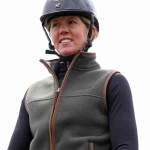 Aubrion Original Fleece Gilet - Green in Green