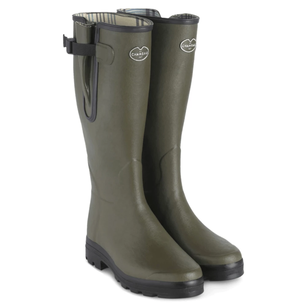 Le Chameau Men's Vierzon Jersey Lined Boot - Chameau Green in Chameau Green