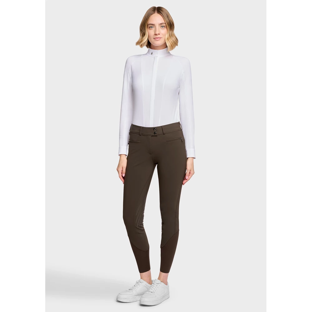 Samshield Women's Chloe 3D Knee Grip Breeches - Mocha in Mocha