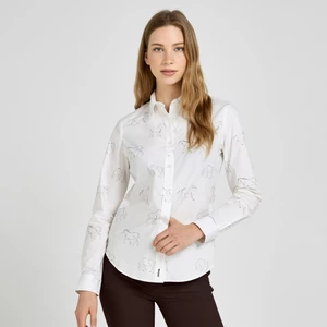 Toggi Dales Pony Shirt - Winter White/Black Coffee 