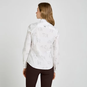 Toggi Dales Pony Shirt - Winter White/Black Coffee in Winter White/Black Coffee