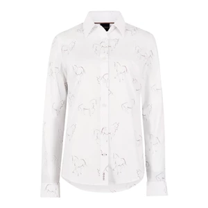 Toggi Dales Pony Shirt - Winter White/Black Coffee in Winter White/Black Coffee