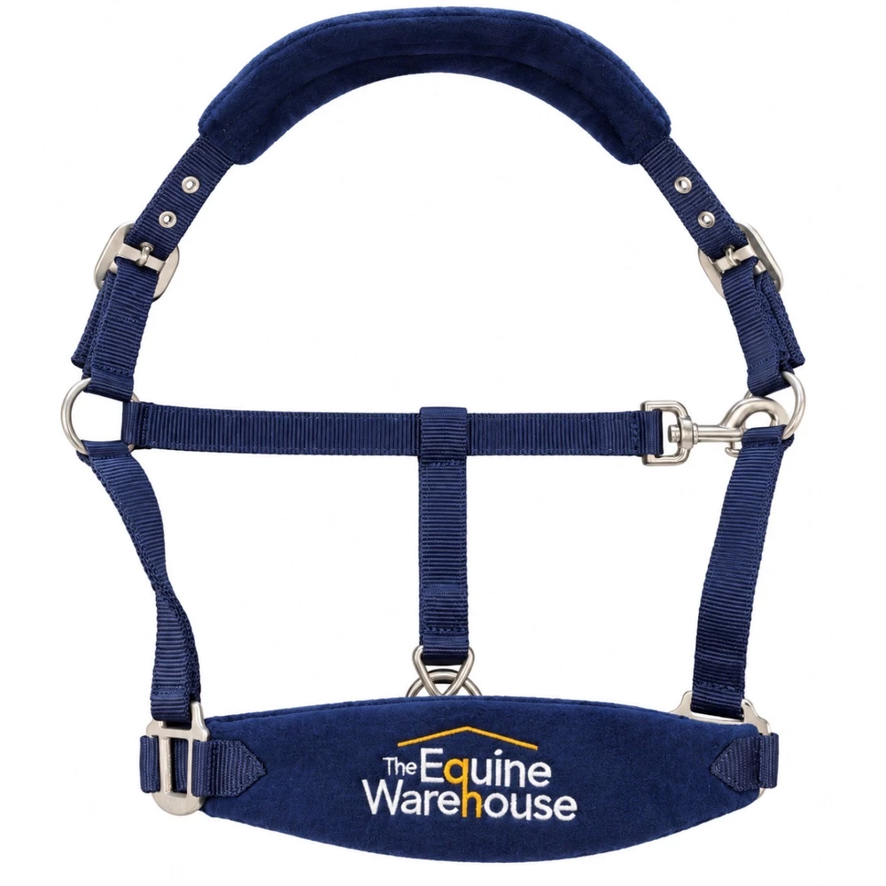 The Equine Warehouse Fleece Headcollar in Navy