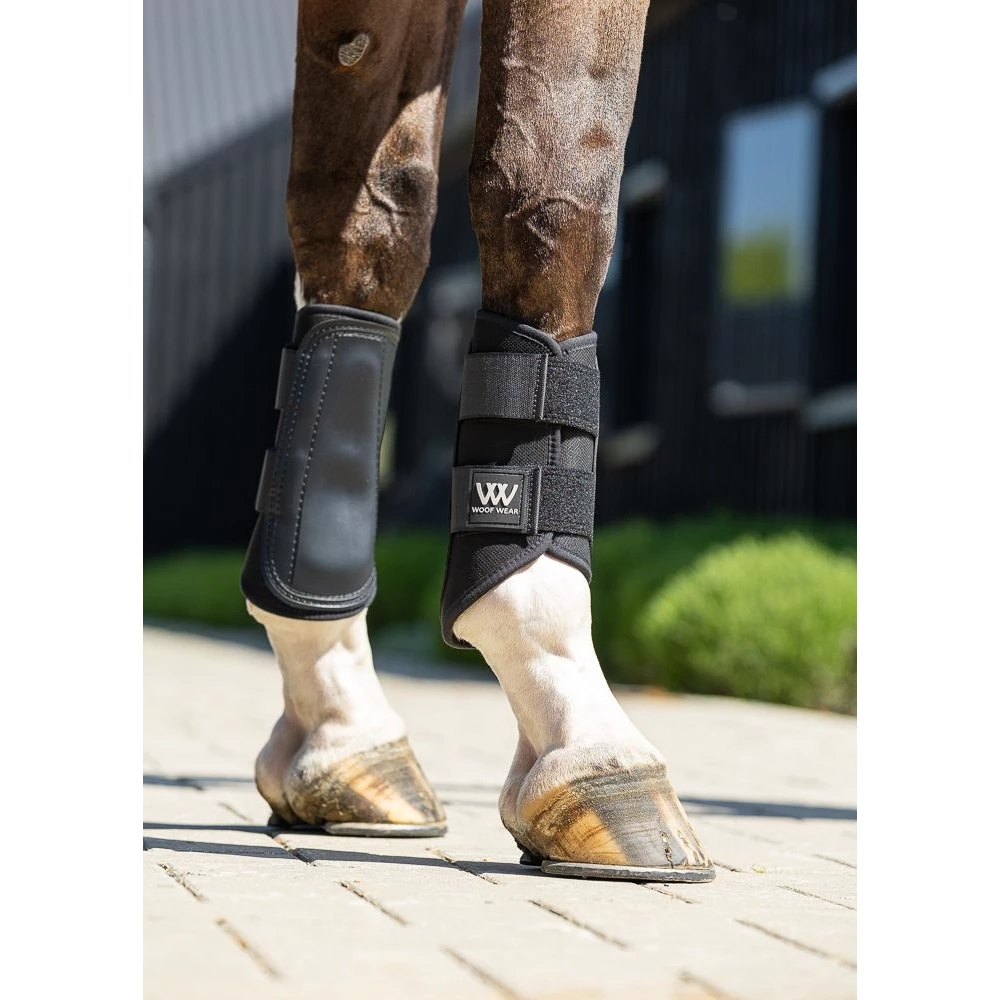 Woof Wear Double Lock Brushing Boot - Black in Black