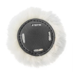 Zilco Fleece Grackle Noseband Pad - Black in Black