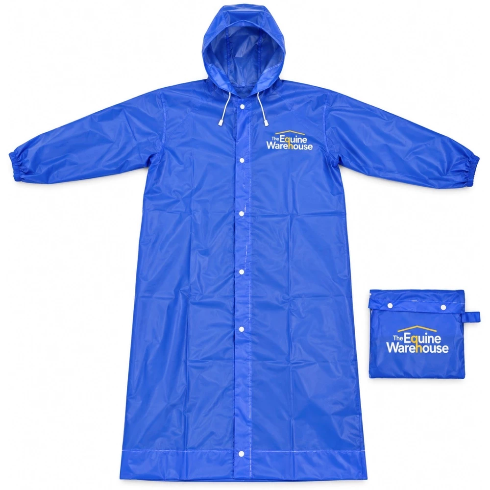 The Equine Warehouse Waterproof Raincoat in Blue