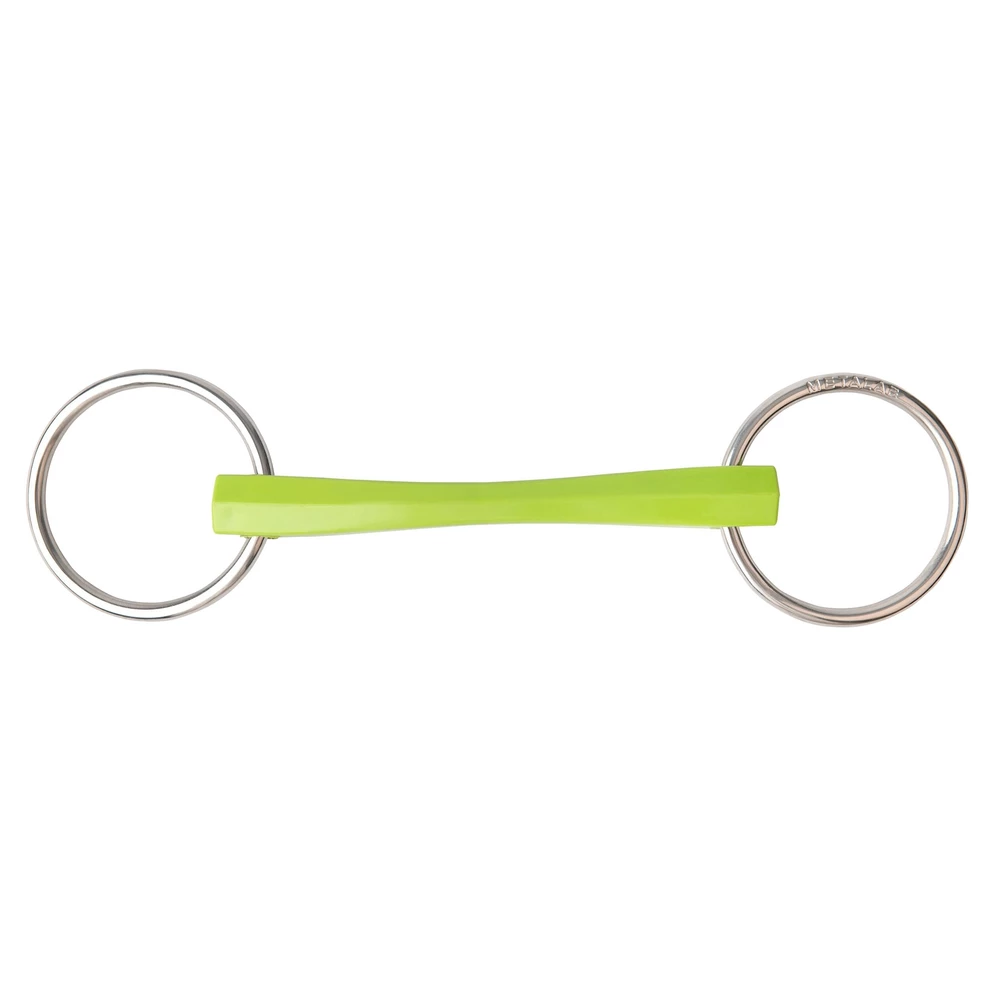 Zilco Ring Snaffle soft Flexi Mullen in Lime Green