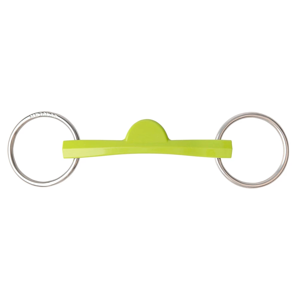 Zilco Ring Snaffle soft Flexi Port in Lime Green
