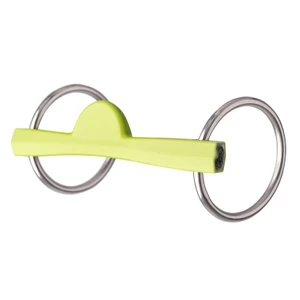 Zilco Ring Snaffle soft Flexi Port in Lime Green