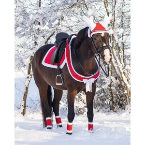 QHP Breast strap Christmas - Red 