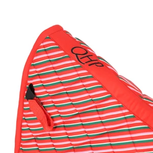 QHP Saddle pad Christmas - Jolly Stripe in Jolly Stripe