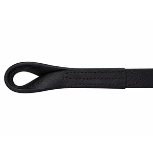 Blenheim Looped Reins - Havana/Orange in Havana/Orange