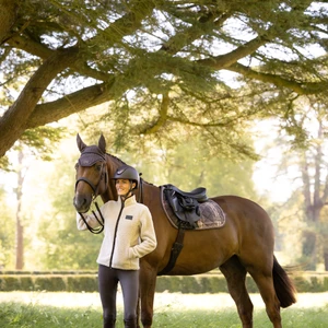LeMieux Heritage Check Jump Square - Cocoa in Cocoa