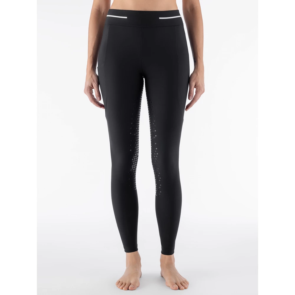Equiline Women'S Full Grip Leggings - Black in Black