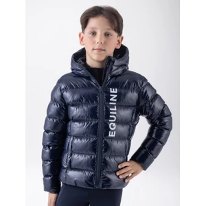 Equiline Junior Padded Bomber - Blue in Blue