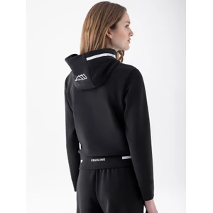 Equiline Women'S Soft Tech Fullzip W/Hood - Black in Black