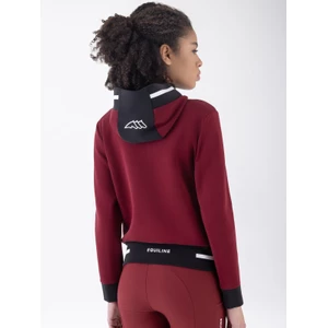 Equiline Women'S Soft Tech Fullzip W/Hood - Alpine Plum in Alpine Plum