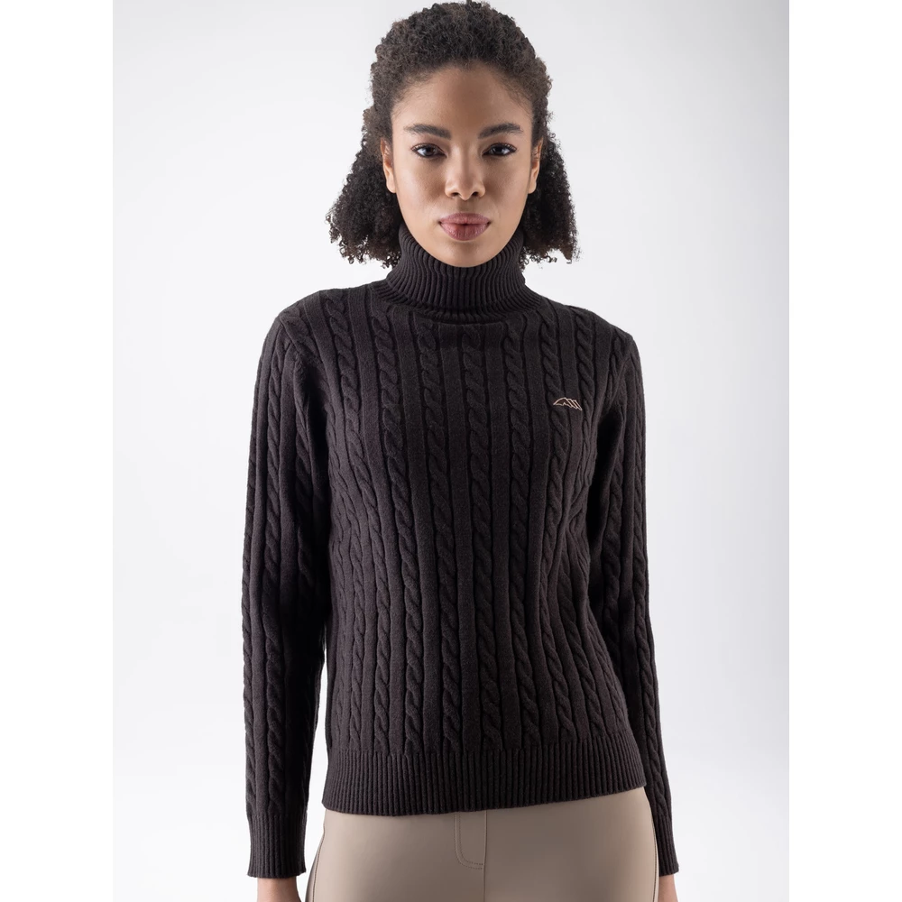 Equiline Women'S Pullover - Coffee Bean in Coffee Bean