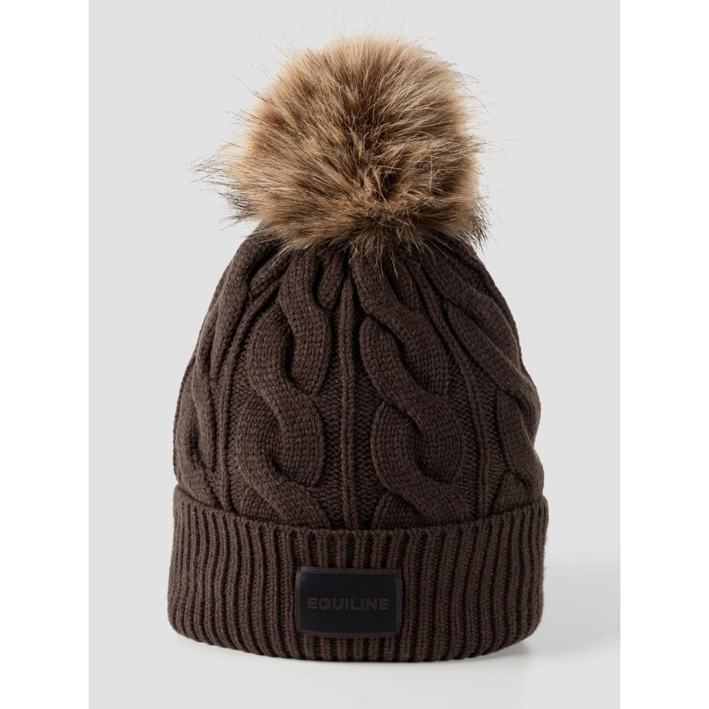 Equiline Hat W/Pon Pon - Coffee Bean in Coffee Bean