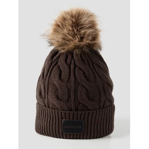 Equiline Hat W/Pon Pon - Coffee Bean in Coffee Bean