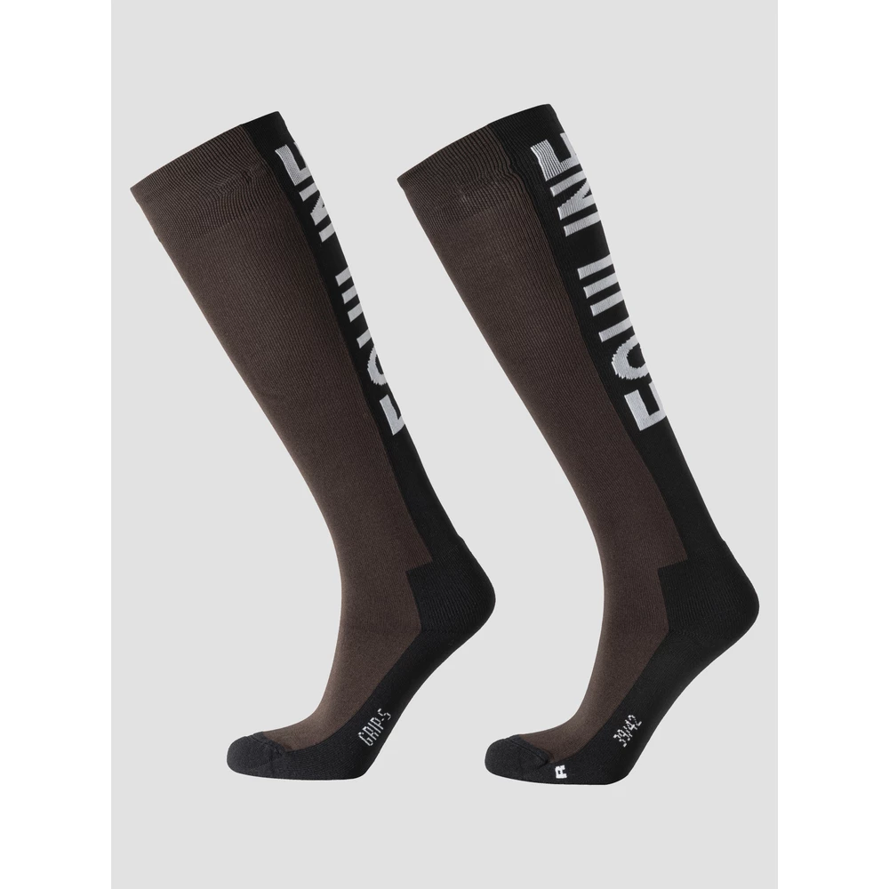 Equiline Unisex Socks - Coffee Bean in Coffee Bean