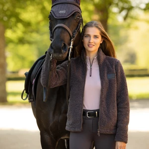 LeMieux Heritage Borg Zip Through Jacket - Cocoa in Cocoa