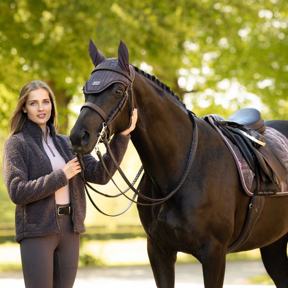 LeMieux Heritage Borg Zip Through Jacket - Cocoa