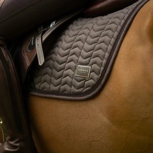LeMieux Heritage Herringbone Jump Square - Cocoa in Cocoa
