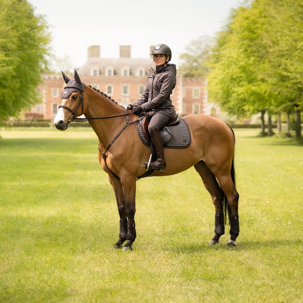 LeMieux Heritage Herringbone Jump Square - Cocoa