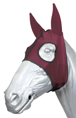 Zilco Race Hood Stretch Fabric w/Neoprene Ears - Burgundy in Burgundy