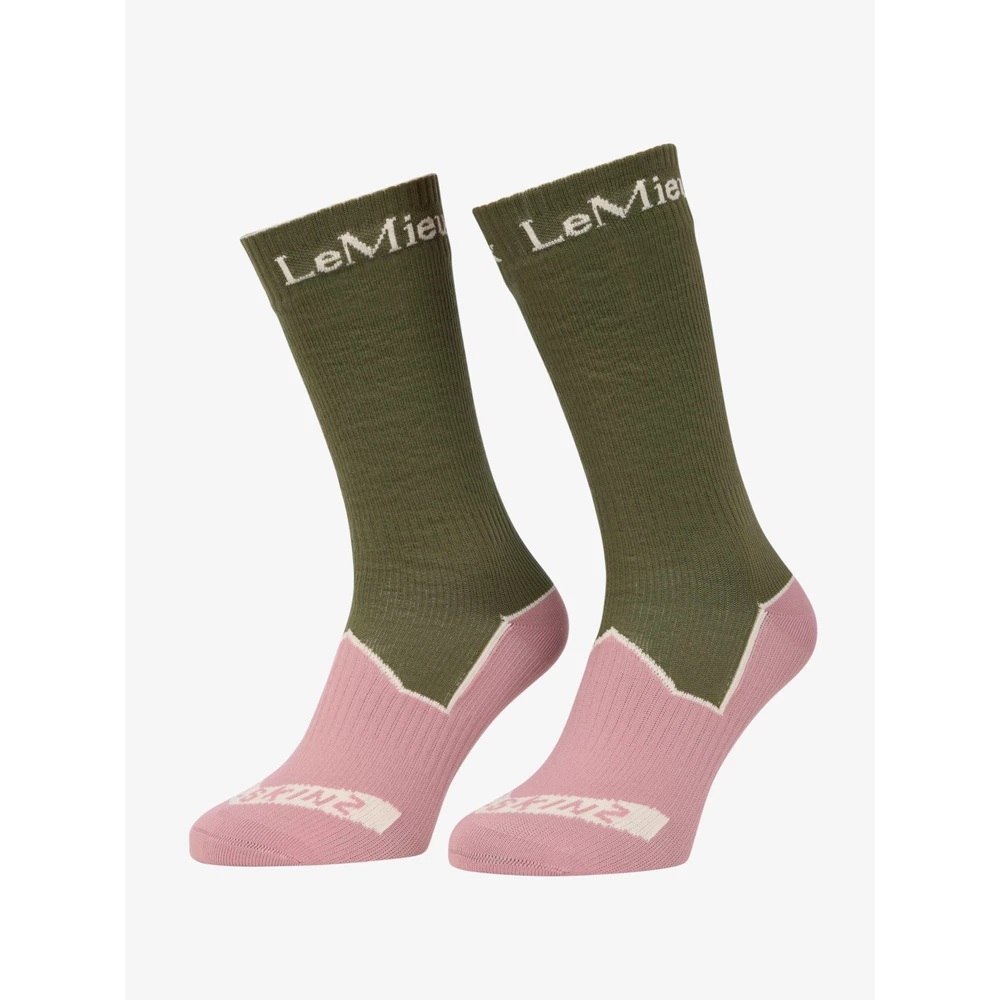 LeMieux x Sealskinz Waterproof Socks - Olive in Olive