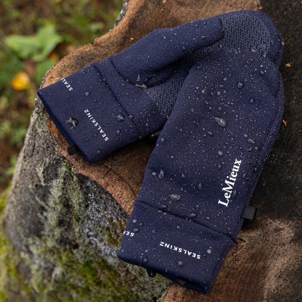 LeMieux x Sealskinz Kids Waterproof Mittens  - Navy 