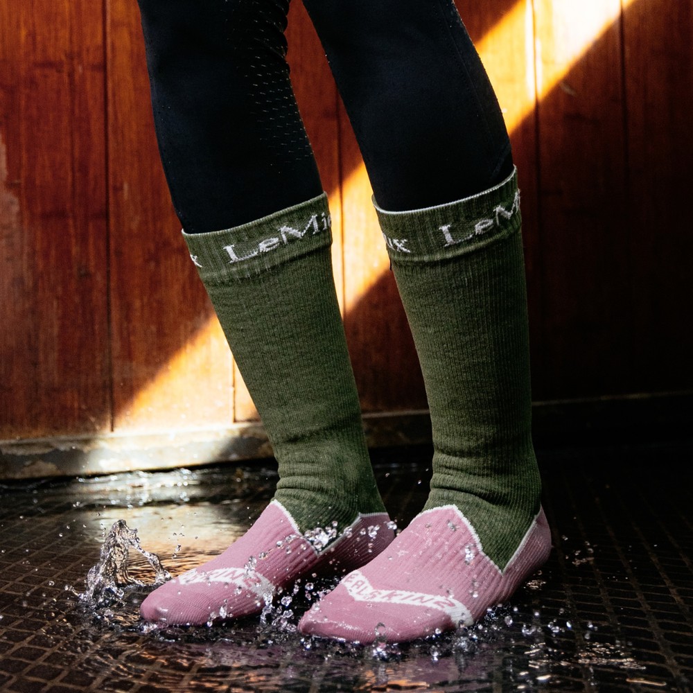 LeMieux x Sealskinz Waterproof Socks - Olive