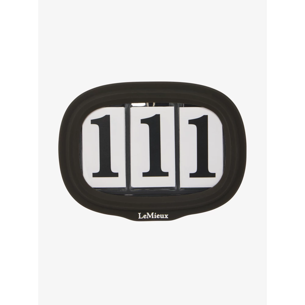 LeMieux Competition Bridle Number Holder Brown in Brown